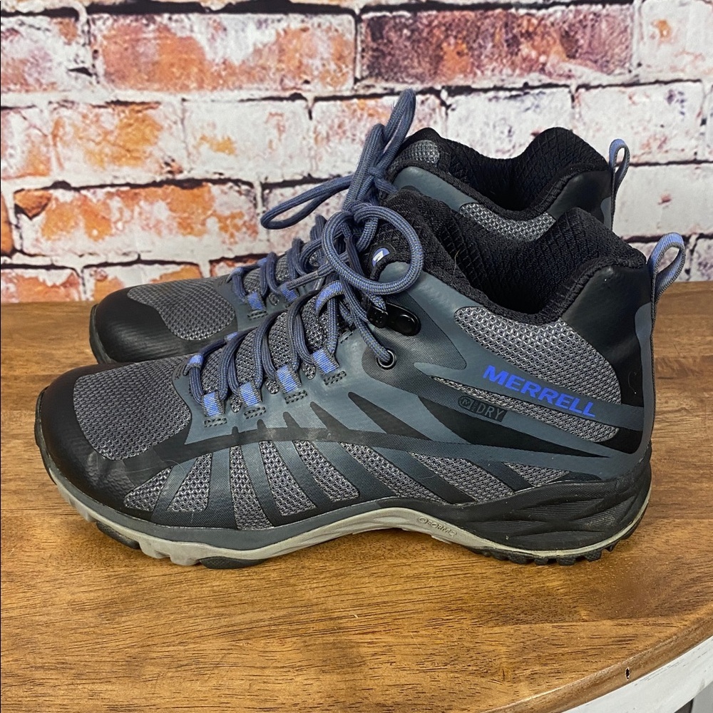 Merrell Women's Siren Edge Q2 Mid Waterproof Hiking Boots Shoes Sz 7.5 - Picture 9 of 13